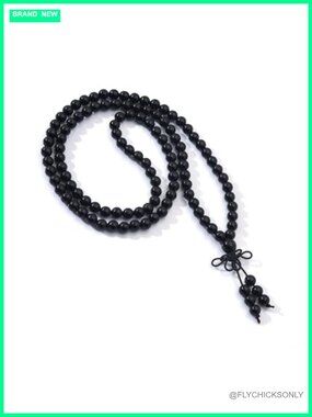 108 Mala Beads Stretch Bracelet Necklace 6mm Natural Gemstone Prayer Handmade